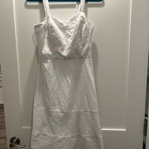 Vineyard Vines for Kentucky Derby White Textured Dress Size 6